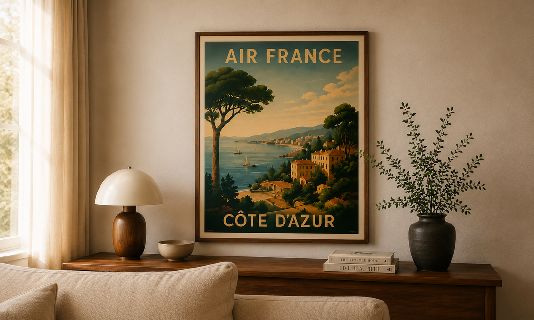 Decorating With Vintage Travel Posters Alpine Vintage Studio