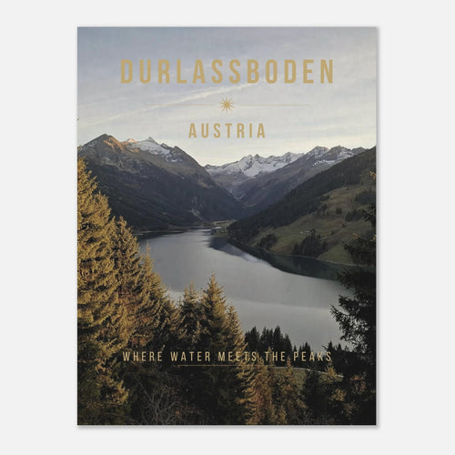 Durlassboden Poster featuring an alpine lake and mountain scenery in Austria